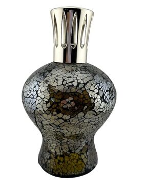 Eden Catalytic Lamp in Brown and Gray Glass Mosaic